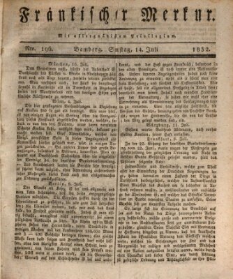 Fränkischer Merkur (Bamberger Zeitung) Samstag 14. Juli 1832