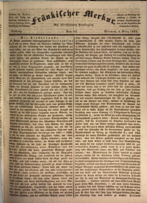 Fränkischer Merkur (Bamberger Zeitung) Mittwoch 8. März 1837