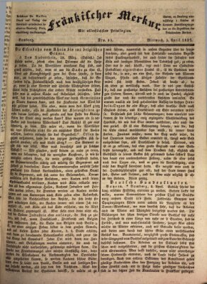 Fränkischer Merkur (Bamberger Zeitung) Mittwoch 5. April 1837