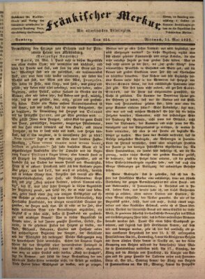 Fränkischer Merkur (Bamberger Zeitung) Mittwoch 31. Mai 1837