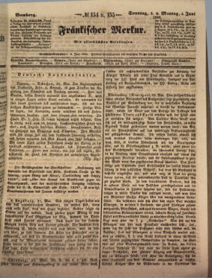 Fränkischer Merkur (Bamberger Zeitung) Sonntag 3. Juni 1838