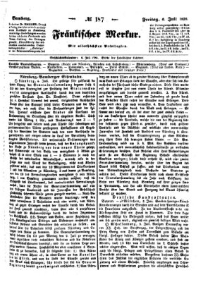 Fränkischer Merkur (Bamberger Zeitung) Freitag 6. Juli 1838