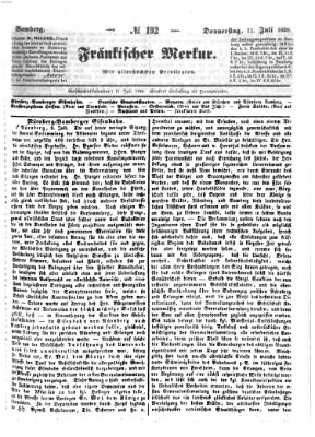 Fränkischer Merkur (Bamberger Zeitung) Mittwoch 11. Juli 1838