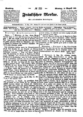 Fränkischer Merkur (Bamberger Zeitung) Montag 13. August 1838