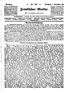 Fränkischer Merkur (Bamberger Zeitung) Dienstag 11. Dezember 1838