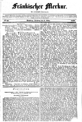 Fränkischer Merkur (Bamberger Zeitung) Sonntag 1. März 1840