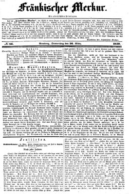 Fränkischer Merkur (Bamberger Zeitung) Donnerstag 26. März 1840