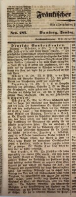 Fränkischer Merkur (Bamberger Zeitung) Samstag 14. Oktober 1843