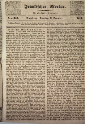 Fränkischer Merkur (Bamberger Zeitung) Samstag 9. Dezember 1843