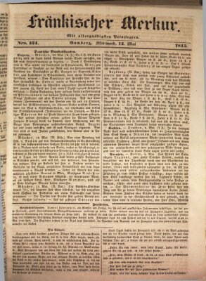 Fränkischer Merkur (Bamberger Zeitung) Mittwoch 14. Mai 1845