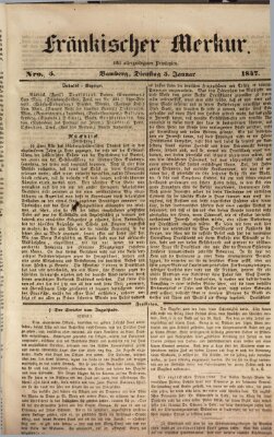 Fränkischer Merkur (Bamberger Zeitung) Dienstag 5. Januar 1847