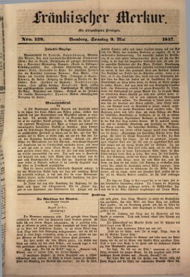 Fränkischer Merkur (Bamberger Zeitung) Sonntag 9. Mai 1847