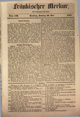 Fränkischer Merkur (Bamberger Zeitung) Sonntag 30. Mai 1847