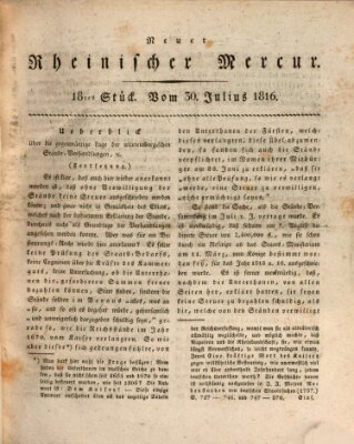 Neuer rheinischer Merkur (Rheinischer Merkur) Dienstag 30. Juli 1816