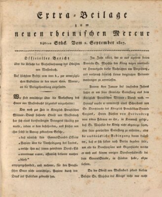 Neuer rheinischer Merkur (Rheinischer Merkur) Dienstag 2. September 1817