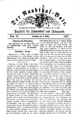 Der Naabthal-Bote Samstag 2. März 1867