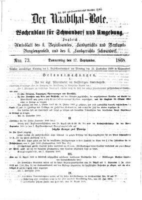 Der Naabthal-Bote Donnerstag 17. September 1868