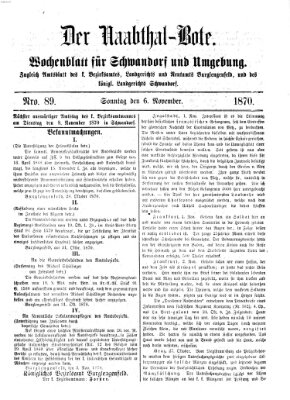 Der Naabthal-Bote Sonntag 6. November 1870