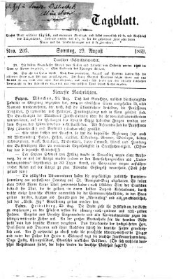 Zweibrücker Tagblatt Sonntag 29. August 1869