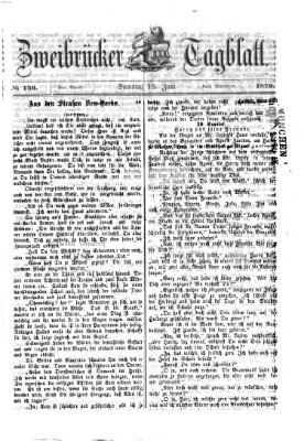 Zweibrücker Tagblatt Samstag 18. Juni 1870