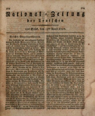 National-Zeitung der Deutschen Donnerstag 13. April 1797