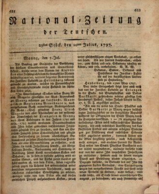 National-Zeitung der Deutschen Donnerstag 20. Juli 1797