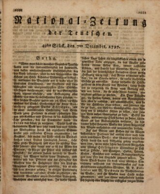 National-Zeitung der Deutschen Donnerstag 7. Dezember 1797