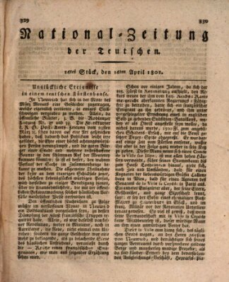 National-Zeitung der Deutschen Donnerstag 16. April 1801