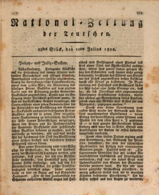 National-Zeitung der Deutschen Donnerstag 10. Juli 1806