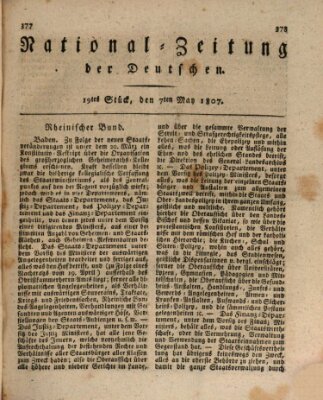 National-Zeitung der Deutschen Donnerstag 7. Mai 1807