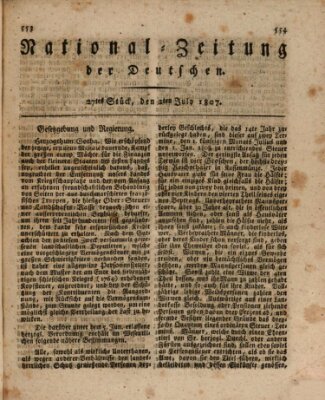 National-Zeitung der Deutschen Donnerstag 2. Juli 1807
