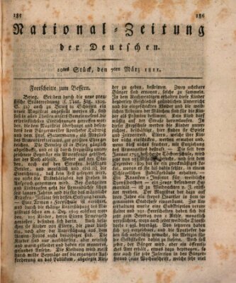 National-Zeitung der Deutschen Donnerstag 7. März 1811
