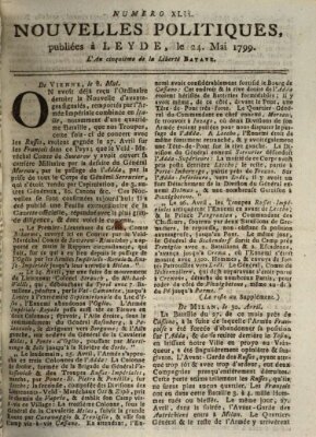 Nouvelles politiques (Nouvelles extraordinaires de divers endroits) Freitag 24. Mai 1799