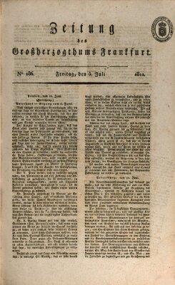 Zeitung des Großherzogthums Frankfurt (Frankfurter Ober-Post-Amts-Zeitung) Freitag 5. Juli 1811