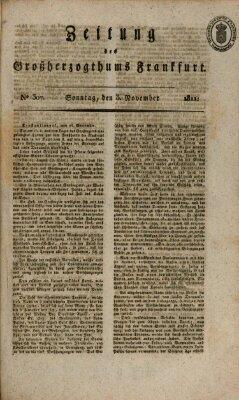 Zeitung des Großherzogthums Frankfurt (Frankfurter Ober-Post-Amts-Zeitung) Sonntag 3. November 1811
