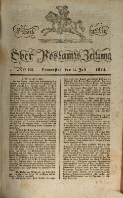 Frankfurter Ober-Post-Amts-Zeitung Donnerstag 14. Juli 1814