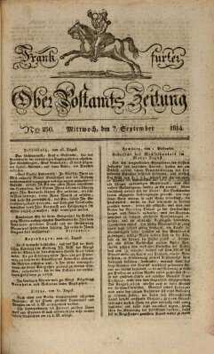 Frankfurter Ober-Post-Amts-Zeitung Mittwoch 7. September 1814