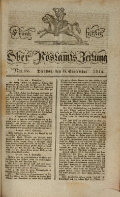 Frankfurter Ober-Post-Amts-Zeitung Dienstag 13. September 1814