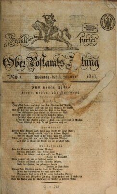 Frankfurter Ober-Post-Amts-Zeitung Sonntag 1. Januar 1815