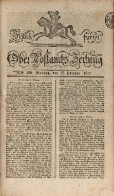 Frankfurter Ober-Post-Amts-Zeitung Montag 13. Oktober 1817