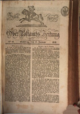 Frankfurter Ober-Post-Amts-Zeitung Samstag 10. Januar 1818