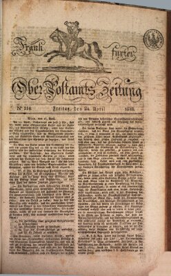 Frankfurter Ober-Post-Amts-Zeitung Freitag 24. April 1818