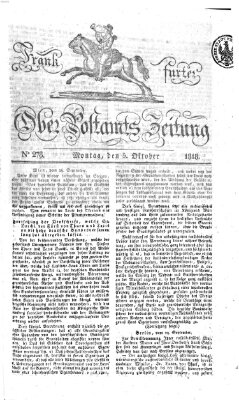 Frankfurter Ober-Post-Amts-Zeitung Montag 5. Oktober 1818