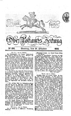 Frankfurter Ober-Post-Amts-Zeitung Montag 26. Oktober 1818