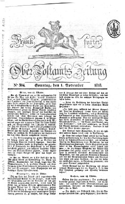 Frankfurter Ober-Post-Amts-Zeitung Sonntag 1. November 1818