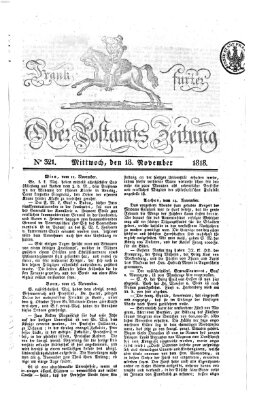 Frankfurter Ober-Post-Amts-Zeitung Mittwoch 18. November 1818