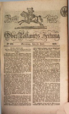 Frankfurter Ober-Post-Amts-Zeitung Sonntag 25. Juli 1819