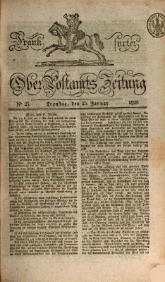 Frankfurter Ober-Post-Amts-Zeitung Dienstag 25. Januar 1820