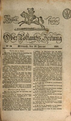 Frankfurter Ober-Post-Amts-Zeitung Mittwoch 26. Januar 1820