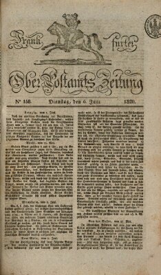 Frankfurter Ober-Post-Amts-Zeitung Dienstag 6. Juni 1820